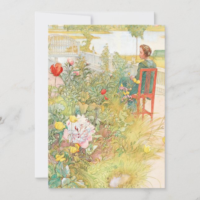 Summer In Sundborn By Carl Larsson Invitation (Front)