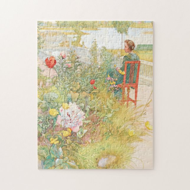 Summer In Sundborn By Carl Larsson Jigsaw Puzzle (Vertical)