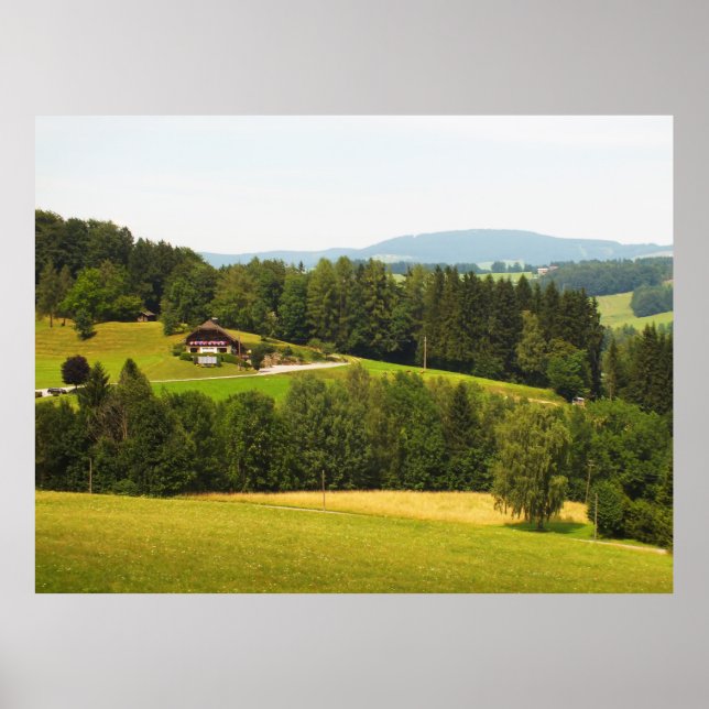 Summer in the Austrian countryside Poster (Front)