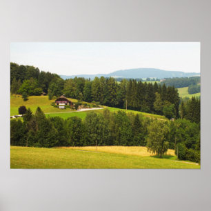 Summer in the Austrian countryside Poster