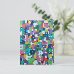Summer in the City Abstract Postcard