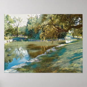 Summer in the park stylised poster