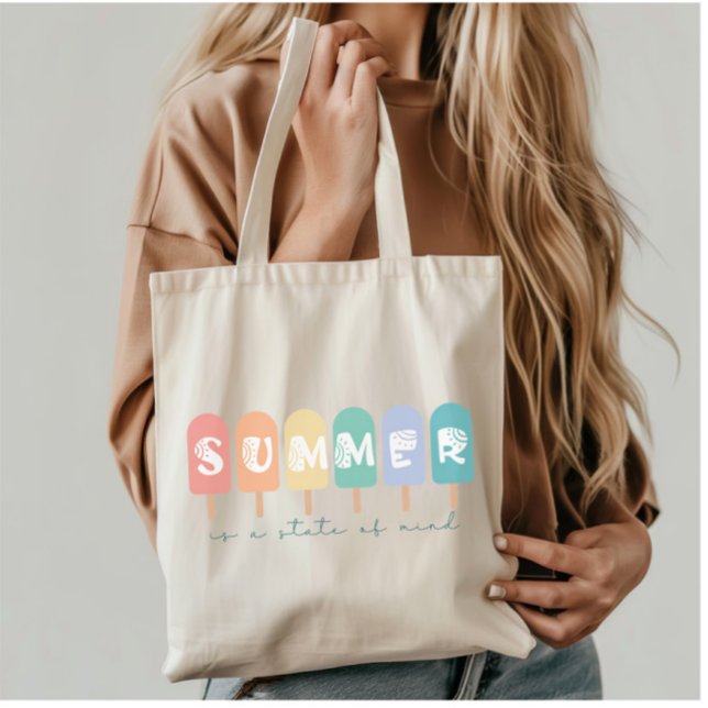 Summer is a State of Mind – Ice Cream Popsicle Tote Bag (Creator Uploaded)
