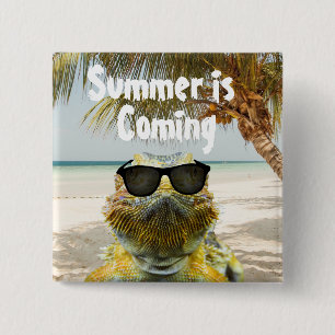 Summer is Coming 15 Cm Square Badge
