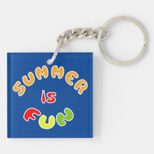 Summer is fun key ring