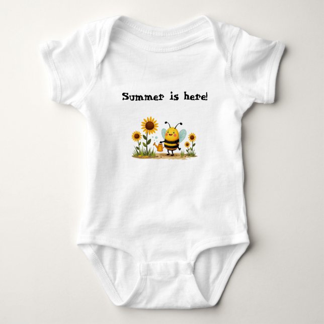 Summer is here baby bodysuit (Front)