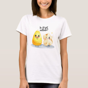 Summer is too hot, popcorn T-Shirt