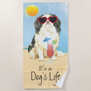 Summer Japanese Chin Beach Towel