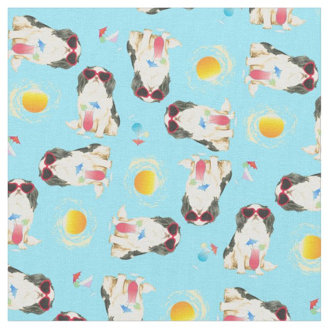 Summer Japanese Chin Fabric (Close Up)