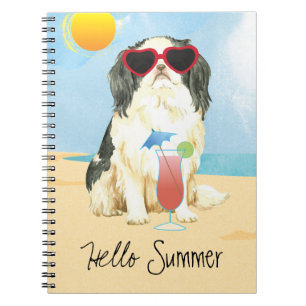 Summer Japanese Chin Notebook