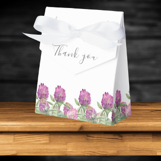 Summer Jungle Watercolour Floral Wedding Favour Box