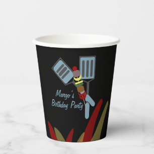 Summer Kabobs Cookout Park Birthday Paper Cups