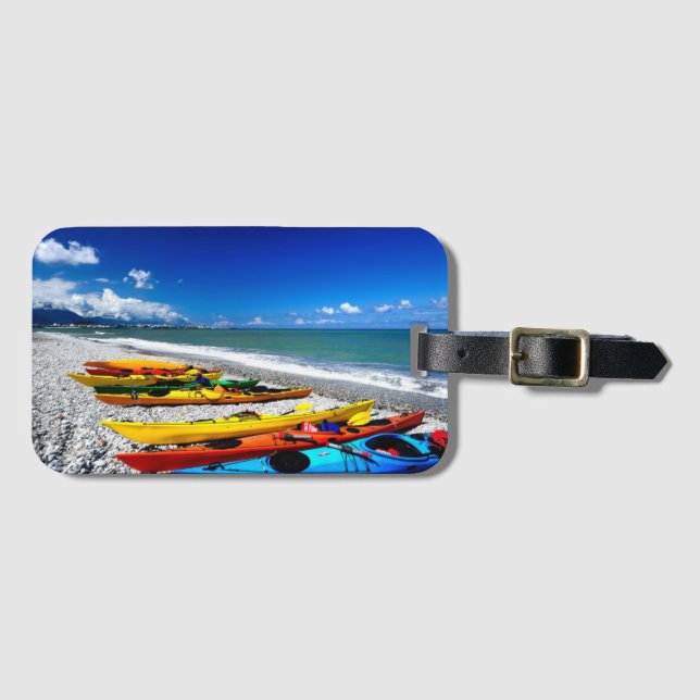 Summer Kayaking Luggage Tag (Front Horizontal)