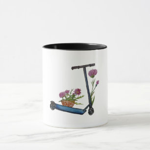 Summer , Kick Scooter Art Mug