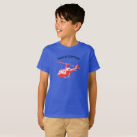 Summer Kids Basic Boys T-Shirt With Helicopter