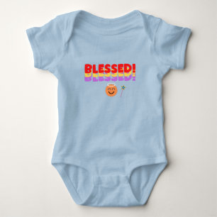 Summer Kids  Blue Baby Bodysuit