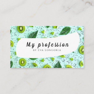 Summer Kiwi Fruits Business Card