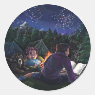 Summer Knights Classic Round Sticker