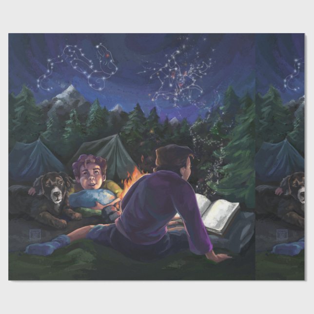 Summer Knights Wrapping Paper (Flat)