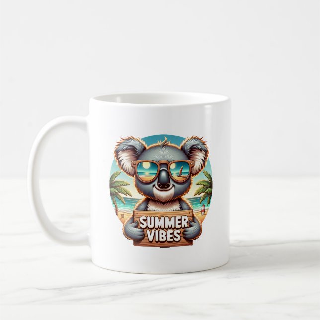 Summer Koala Coffee Mug (Left)