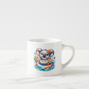 Summer Koala Sublimation Clipart Espresso Cup