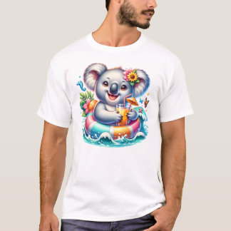 Summer Koala Sublimation Clipart T-Shirt