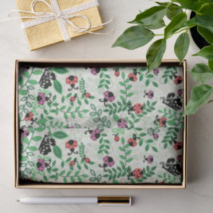 Summer - Lady Bugs, Butterflies and Leaves Tissue Paper