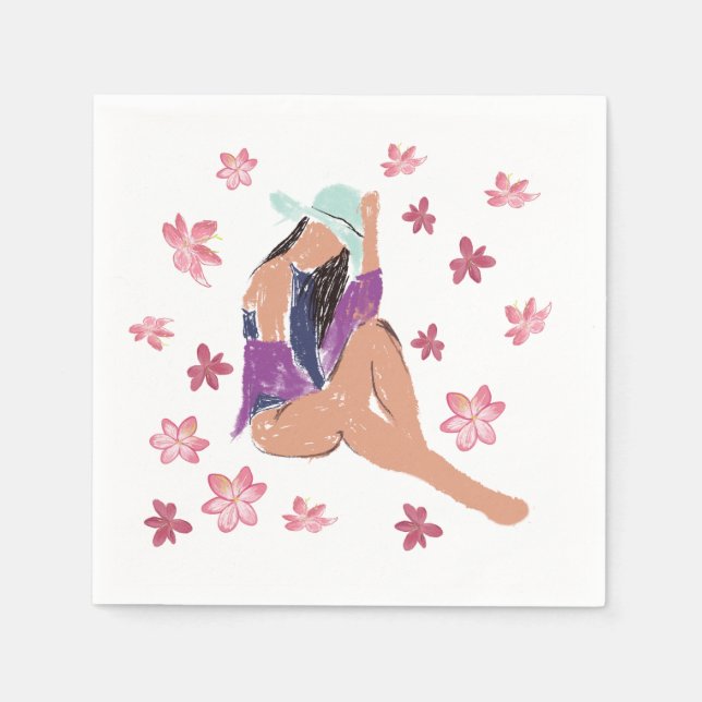 Summer Lady Napkin (Front)