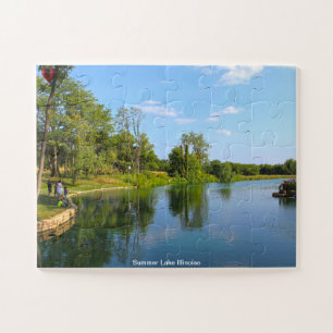Summer Lake Illinoise Jigsaw Puzzle