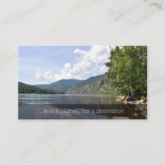 Summer Lake Inspirational Business Name Card (Front)