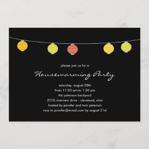 Summer Lanterns Party Invitations