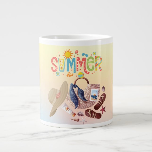 Summer Large Coffee Mug (Front)
