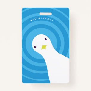 Summer layout poster ID badge