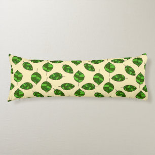Summer Leaves adjustable Green Leaf Pattern Body Cushion
