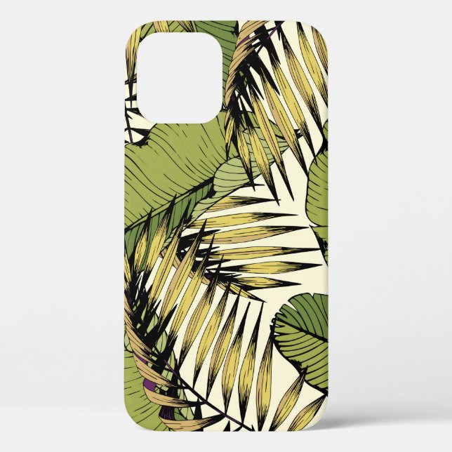 Summer leaves, branches, decorative seamless patte Case-Mate iPhone case (Back)