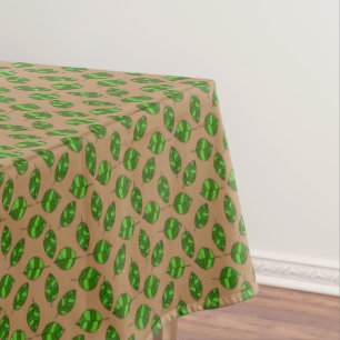 Summer Leaves Green Leaf Pattern on any Colour Tablecloth