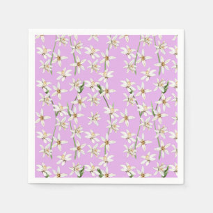 Summer lemon blossom pattern  napkins