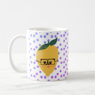 Summer Lemon Citrus Dots Cartoon Hand Drawn Coffee Mug