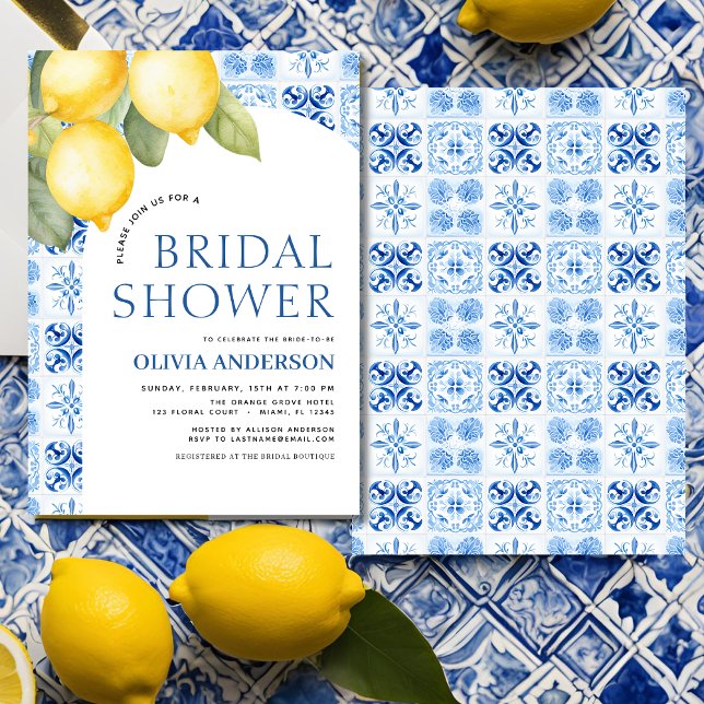 Summer Lemon Main Squeeze Bridal Shower Invitation (Creator Uploaded)