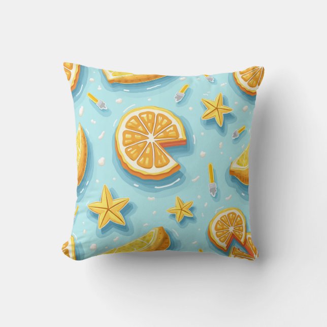 SUMMER LEMON PILLOW CUSHION (Front)