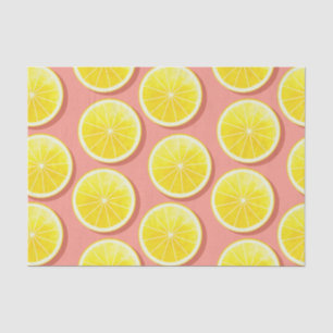 Summer Lemon Slices Pattern Tissue Paper