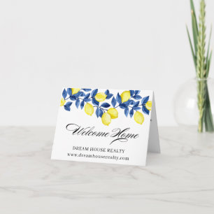 Summer Lemon Welcome Home Real Estate  Card