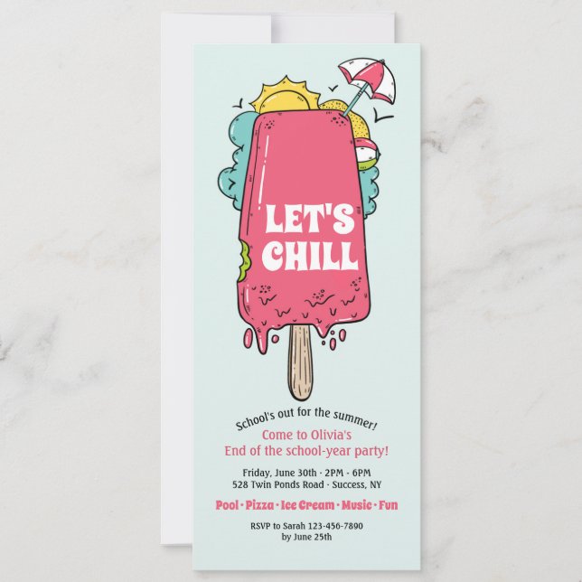 Summer Licks Party Invitation (Front)