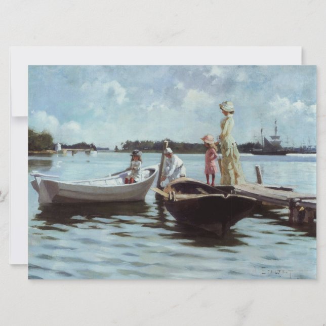 Summer Life in the Islelets (by Albert Edelfelt) Card (Front)