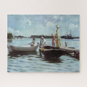 Summer Life in the Islelets (by Albert Edelfelt) Jigsaw Puzzle