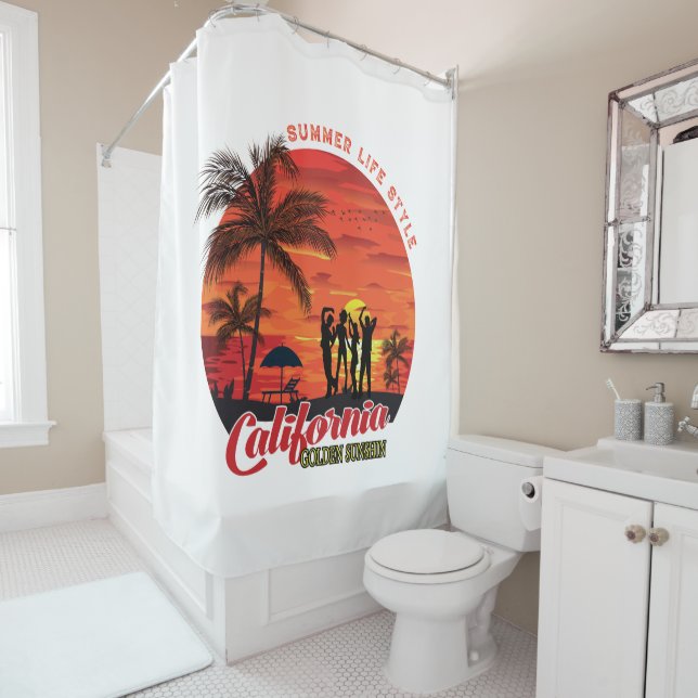 Summer Life Style Shower Curtain (In Situ)