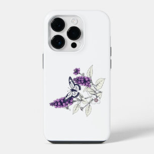 Summer Lilac's Winged Visitor iPhone 14 Pro Case