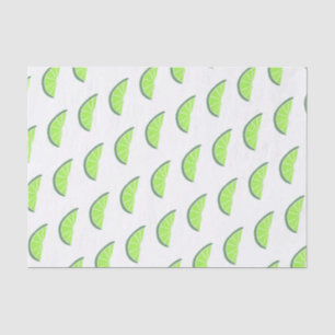 Summer Lime Slice Illustration Tissue Paper