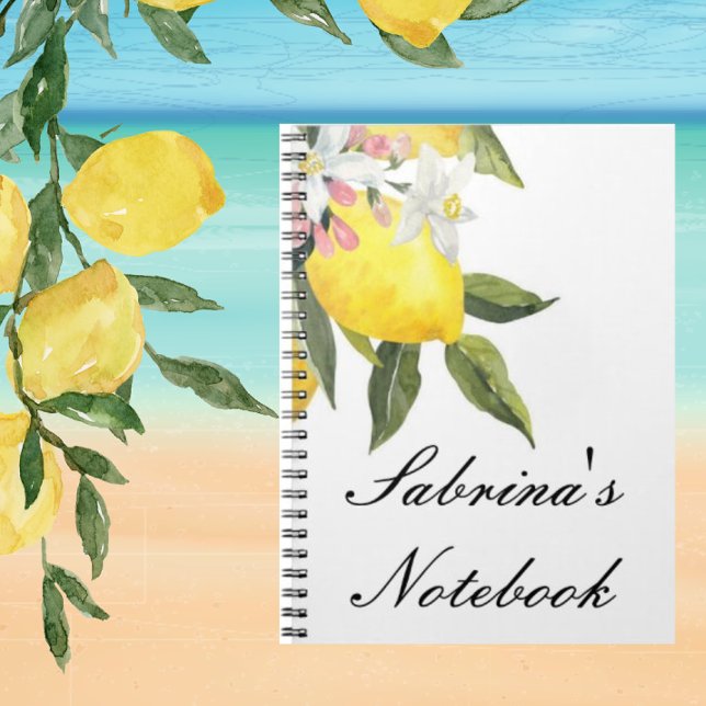 Summer limoncello bridal shower notebook (Creator Uploaded)