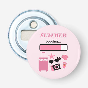 Summer Loading Pink Bottle Opener
